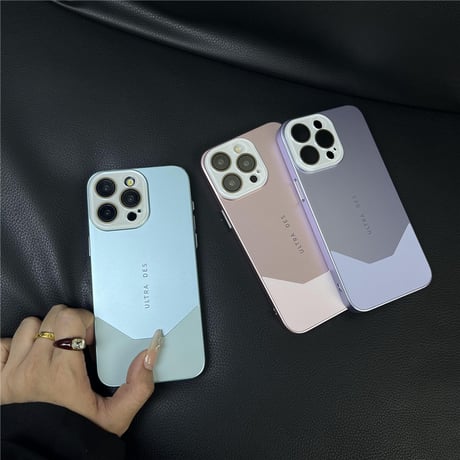 「225」カメラ保護 iphone15/14 ケース シンプル おしゃれ スマホケースバイカラー