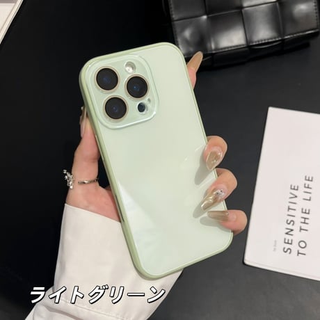 「506」iphoneガラスケース黄ばまない おすすめ iphone17/16/15ケース カメラ保護 夏っぽい