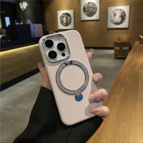 「387」iphone ケース マグセーフ スタンド付き iphone17/16/15 ケース 大人可愛い
