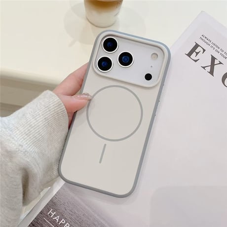 「445」iphone17/17promax ケース magsafe iphoneケース 指紋つかない