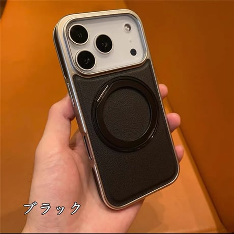 「457」iphone17pro/air ケース レザー iphoneスタンド付きケース magsafe対応