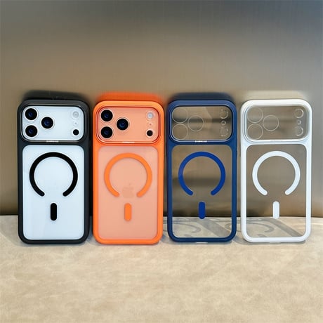 「485」Easoncase iphoneクリアケース iphone17pro/16proケース magsafe対応