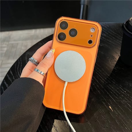 「465」magsafe対応ケース iphone17pro/16proケース シンプル おしゃれ カメラフィルム付き