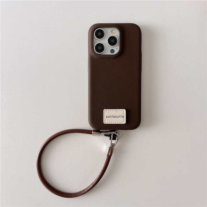 257」iphone16/16pro ケース 韓国 シンプル スマホ ストラップ 付き