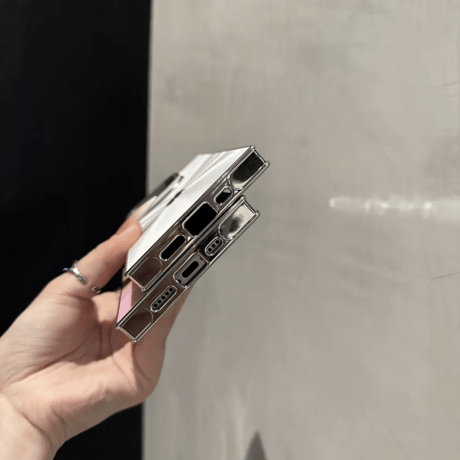 「405」隠しスタンド付き iphoneケース スクエア型 iphone17pro/16/15 ケース 個性的 おしゃれ