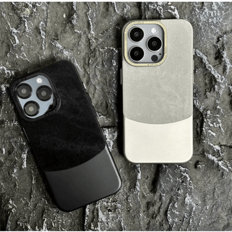 「313」iphone16/16promax ケース バイカラー iphoneケース おしゃれ 布