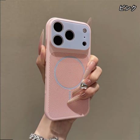 「534」カメラ保護 iphone17/16/15 ケース 放熱 iphoneケース magsafe 対応