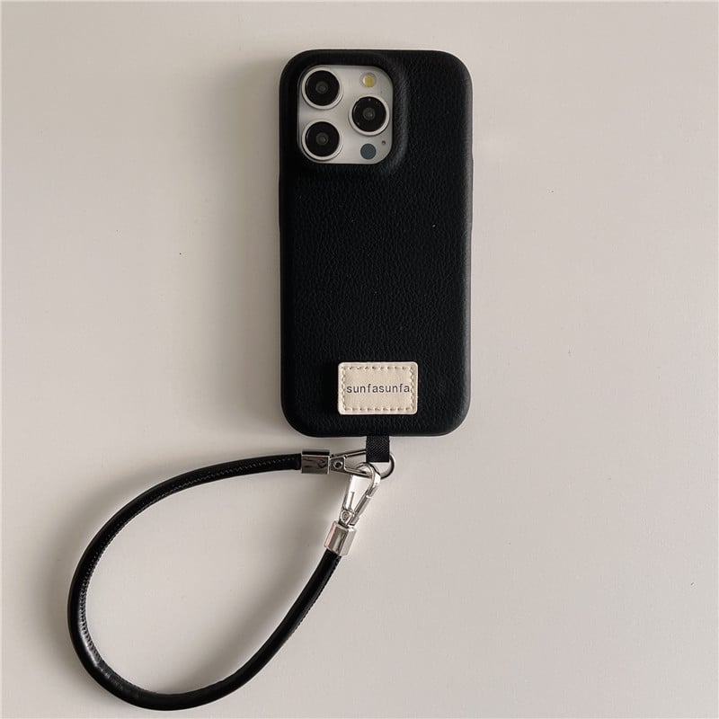 257」iphone16/16pro ケース 韓国 シンプル スマホ ストラップ 付き