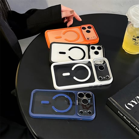 「485」Easoncase iphoneクリアケース iphone17pro/16proケース magsafe対応