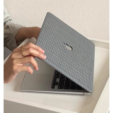 「186」macbook air ケース 13/14 インチ パソコン ケース おしゃれ 編み風