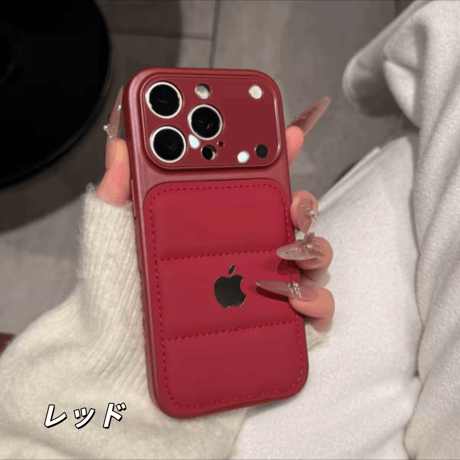 「488」ダウン ジャケット 風 iphone ケース 流行り iphone17/16 ケース おしゃれ カップル