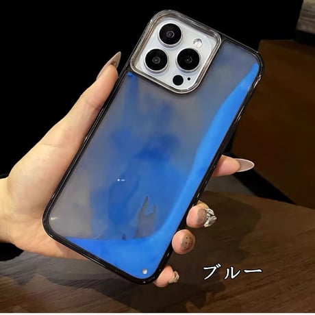 「355」iphone 液体 ケース ネオンサンド 流れる iphone16pro/15 ケース 蓄光 リキッド 暗闇で光る