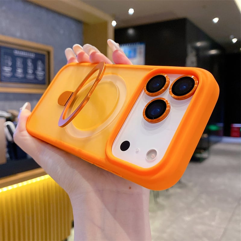 438」iphone17/17pro ケース スタンド付き magsageケース カメラリン