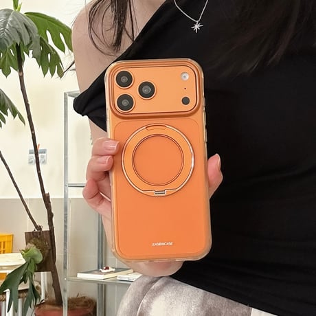 「512」Easoncase iphoneケース バイカラー かわいい iphone17pro/16proケース マグスタンド