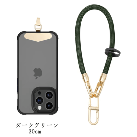 「152」iphone ショルダー ストラップ おしゃれ 全機種対応 スマホショルダー 紐 挟むだけ ホルダー＋ストラップ