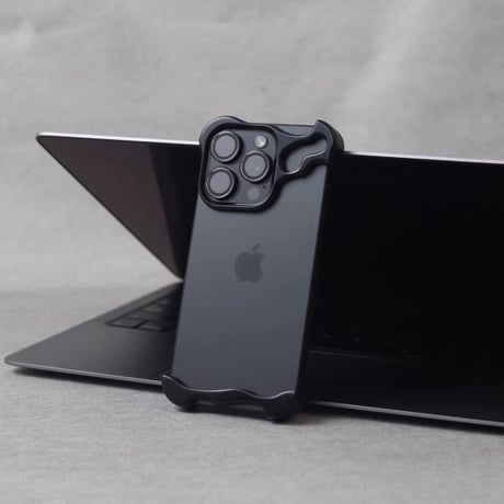 「181」iphone ケース メタル iphoneフレームレスケース  放熱 カメラ保護リング付き