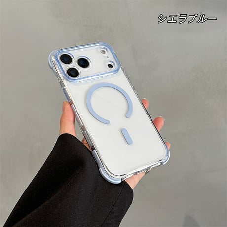 「497」Easoncase iphoneケース 耐衝撃 クリア magsafe対応ケース かわいい