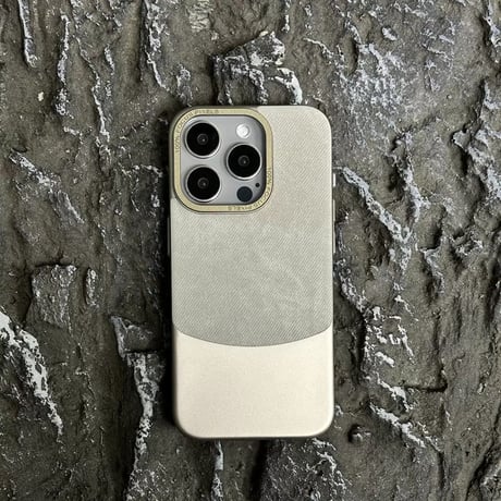 「313」iphone16/16promax ケース バイカラー iphoneケース おしゃれ 布
