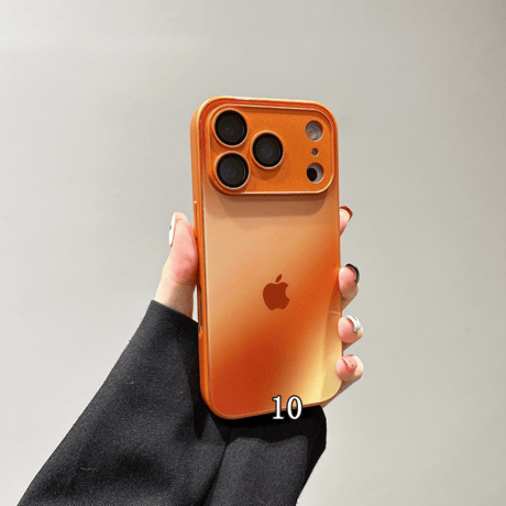 「005」グラデーションカラー iphone17/16/16pro ガラスケース カメラ保護 iphone15pro ケース おしゃれ