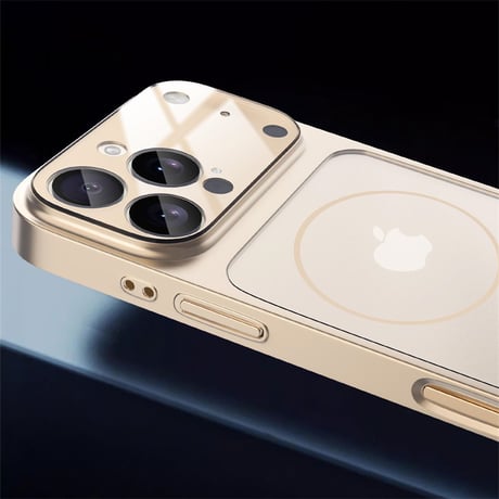 「451」iphone17pro/air ガラスケース マット質感 iphone ケース オレンジ かわいい