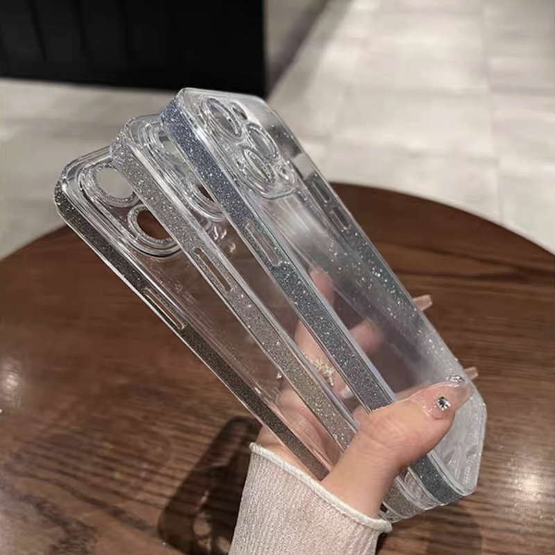 278」iphone16/16pro ケース 透明 可愛い iphone ガラスケース