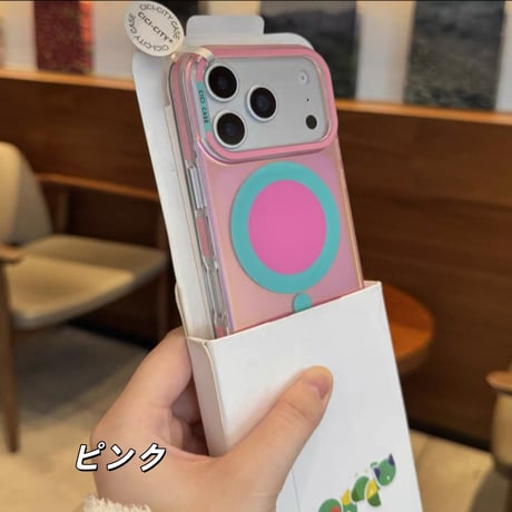 「529」マルチカラー iphoneケース 夏っぽい オーロラ magsafe スマホケース 韓国 かわいい