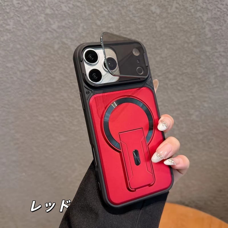 515」iphone スタンド 付き ケース カメラ保護 magsafeケース おしゃれ
