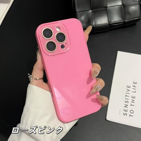 「506」iphoneガラスケース黄ばまない おすすめ iphone17/16/15ケース カメラ保護 夏っぽい