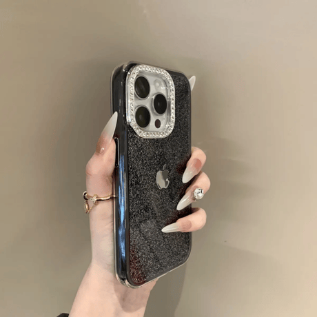 「373」キラキラ の iphone ケース ラメ 女子 iphone16pro/15 ケース 可愛い 韓国