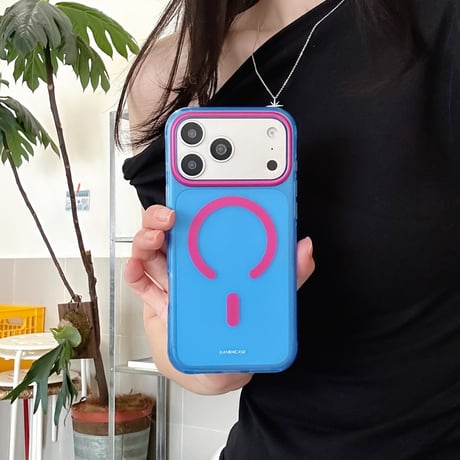「520」Easoncase magsafe 対応 iphone18pro/18promax ケース かわいい iphone17pro/16 スマホケース 夏 っ ぽい バイカラー