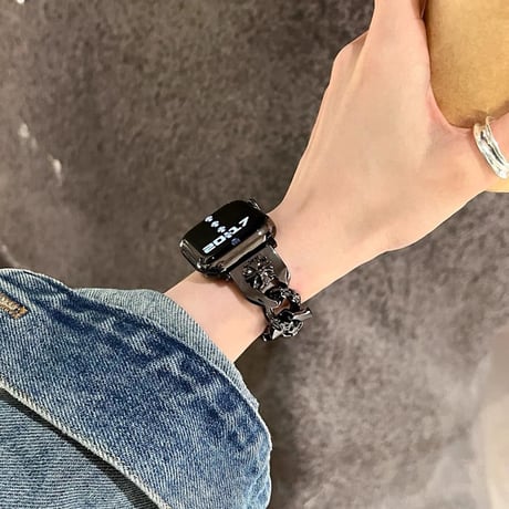 「171」アップル ウォッチ バンド チェーン apple watch バンド おしゃれ