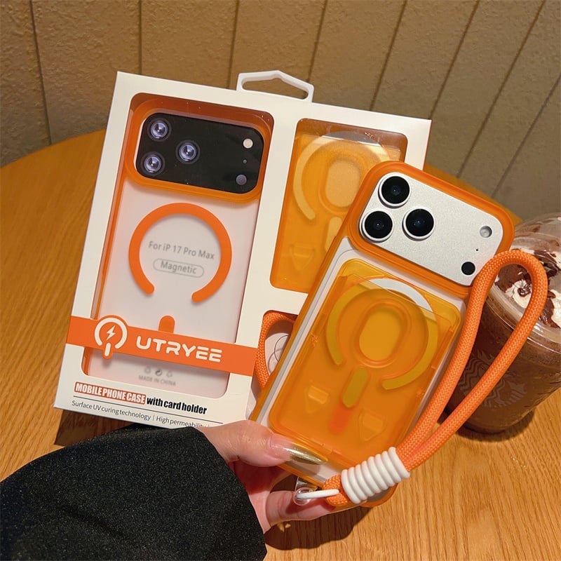 519」iphoneケース＋カードケース＋ストラップ3点セット magsafe