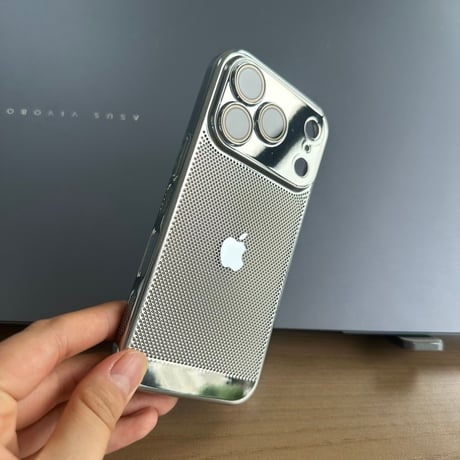 「528」iphone 放熱 ケース メッシュ iphone17pro/16 ケース 薄い 軽量
