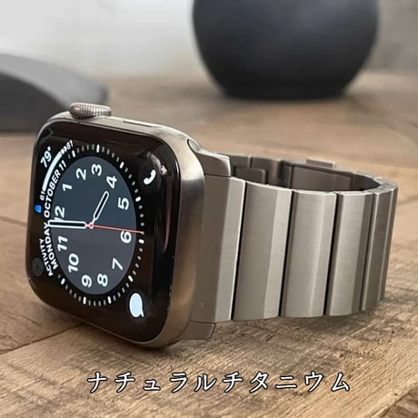 「169」アップル ウォッチ バンド メンズ おしゃれ apple watch チタン バンド
