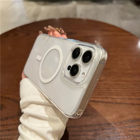 「395」magsafe クリア ケース iphone17/17pro ケース おしゃれ カメラコントロールカバー付き