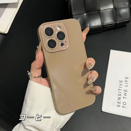 「506」iphoneガラスケース黄ばまない おすすめ iphone17/16/15ケース カメラ保護 夏っぽい