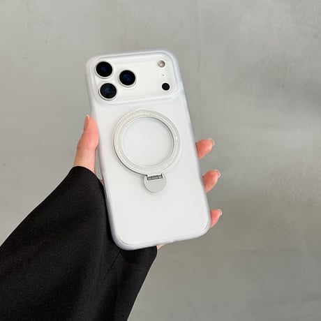 「439」Easoncase iphone18pro/18promax/17pro ケース マット クリア マグセーフケース