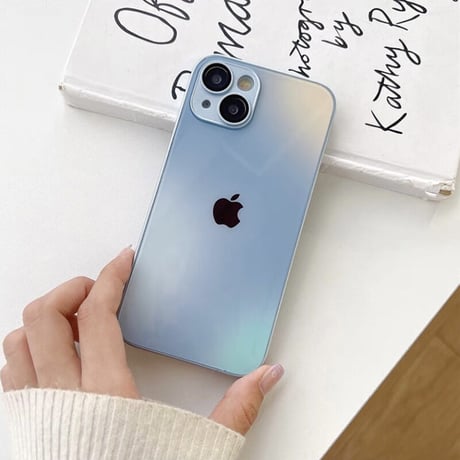 「005」グラデーションカラー iphone17/16/16pro ガラスケース カメラ保護 iphone15pro ケース おしゃれ