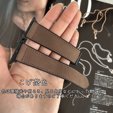 「319」apple watch バンド マグネット アップル ウォッチ バンド おしゃれ メンズ レザー＋シリコン