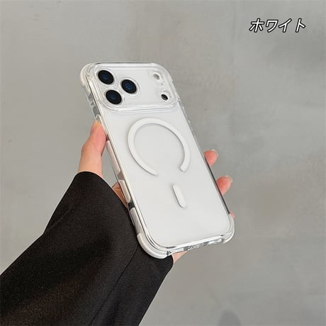「497」Easoncase iphoneケース 耐衝撃 クリア magsafe対応ケース かわいい