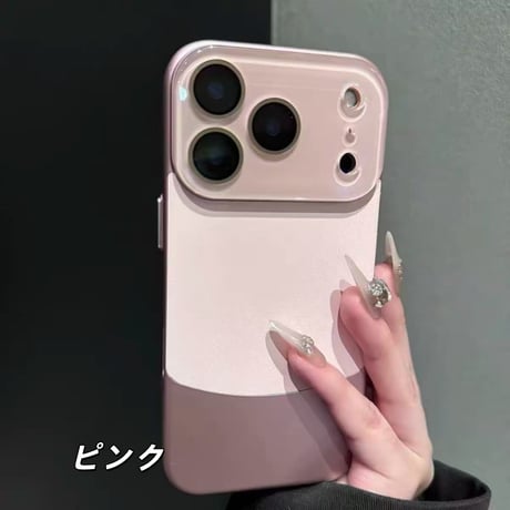「525」カメラフィルム付き iphoneケース 薄型 スマホケース バイ カラー iphone17pro/16/15 ケース シンプル おしゃれ