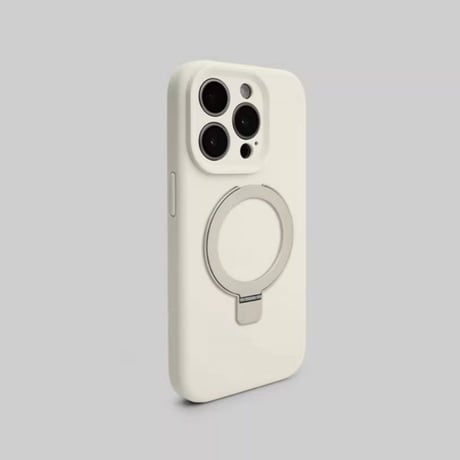 「510」iphoneケース リキッドシリコン iphone17pro/16proケース magsafe スタンド