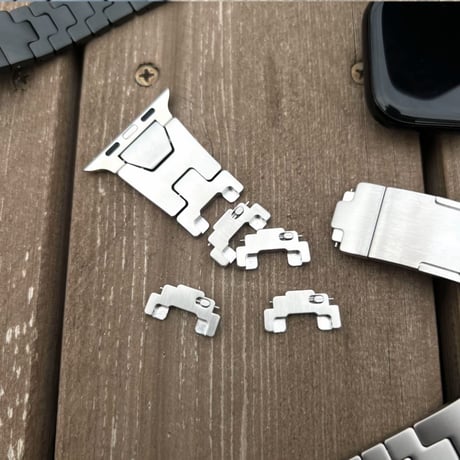「522」apple watch バンド メンズ かっこいい アップル ウォッチ ステンレス バンド 工具不要