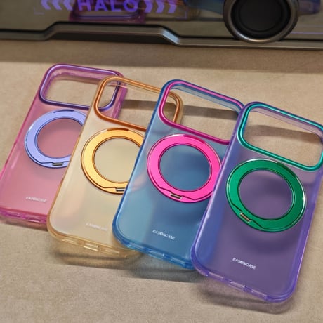 「512」Easoncase iphoneケース バイカラー かわいい iphone17pro/16proケース マグスタンド