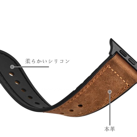 「170」アップル ウォッチ バンド 人気 男性 apple watch 革 バンド 高級