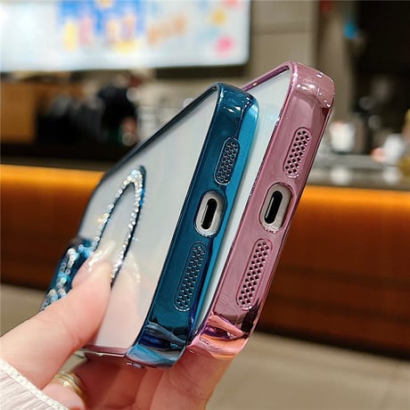 「221」magsafe クリア ケース iphoneケース iphone ケース 透明 可愛い インナーシート付き