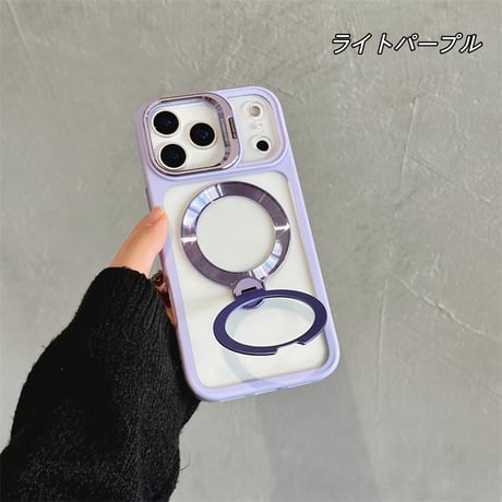 今だけ！iPhoneケース購入で、高品質ガラスフィルムを進呈！「283」スタンド 付き iphone17/17pro/16/16pro ケース magsafe スマホケース おしゃれ 透明