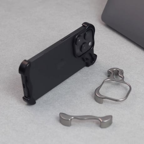 「181」iphone ケース メタル iphoneフレームレスケース  放熱 カメラ保護リング付き