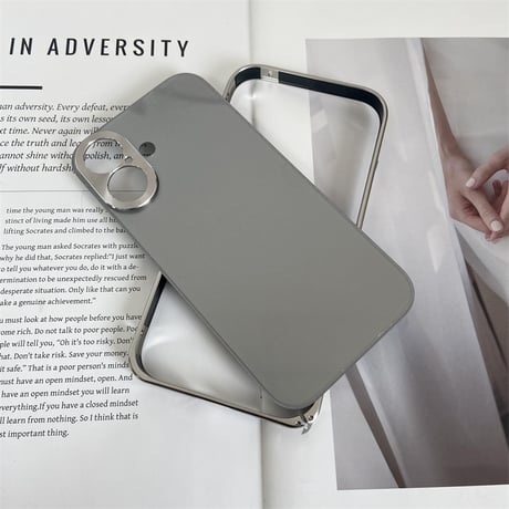 「326」iphone17/17pro ケース シンプル 高級 iphone16/15 ケース マット質感 アルミニウム合金