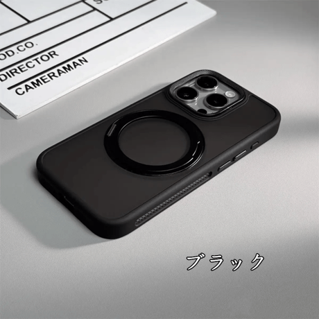 「394」magsafe ケース 放熱 iphone17/17pro/16pro/15pro ケース スタンド付き マット質感